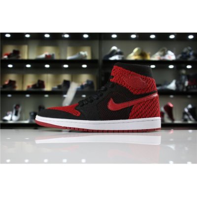 Nike Air Jordan 1 Retro High Flyknit Siyah Basketbol Ayakkabısı Türkiye - GIWKKCJO